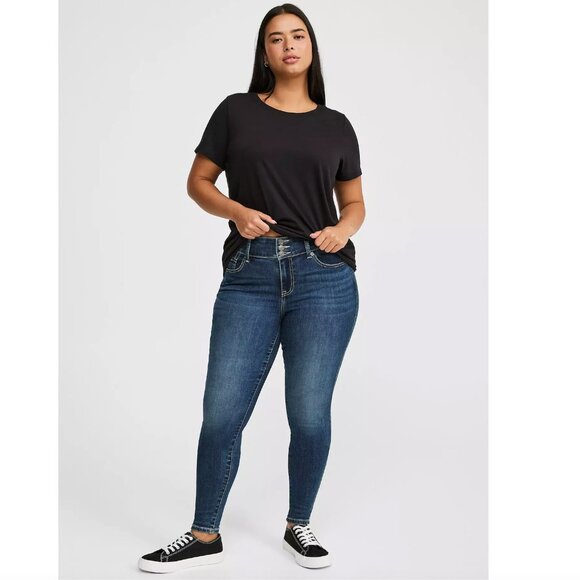 Torrid Super Soft High-Rise Skinny Jegging Size 28R - Picture 4 of 16